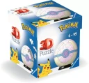 Puslespill 3D 54 Pokémon Ball hvit/rosa