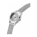 Guess Dameklokke GW0835L1 Plaque Sølvfarget/Stål Ø34 mm