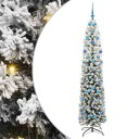  Kunstig juletre med 300 LED grønn 210 cm PVC og stål og plast
