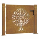  Hageport 105x80 cm cortenstål tredesign