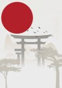 Posterbox Red Sun Torii Plakat Plakat / 30x40cm