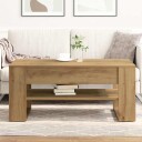  Kaffe bord Artisan Eik 102x55x45 cm Konstruert Tre
