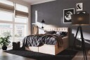 Boxy Box Bed 140x200 cm Beige