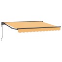 Elektrisk Utrekkbar Markise sand 4 x 2 m Polyester og aluminium