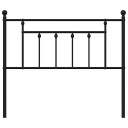  Sengegavl i metall svart 100 cm 8720845883461