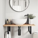  Plate til baderomsskap ubehandlet 100x50x2 cm heltre akasie