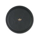 DUTCHDELUXES Drikkebrikke i skinn 4pk, Svart