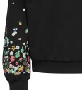 Kids Only Black Sleeve Flower Kogbrooke L/S O Neck Flower Swt Noos 134 140