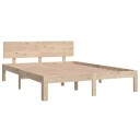 vidaXL Sengeramme heltre furu 140x190 cm