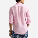 Custom Fit Linen Shirt Carmel Pink