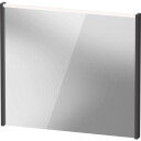 Duravit D Code speil med lys øverst 800 x 700 mm grafittmatt