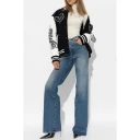 Off White Dame Jeans Blå W28,