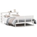  Sengeramme uten madrass hvit 120x200 cm heltre furu 3305799