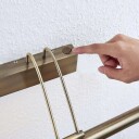 Lindby LED-bildelampe Mailine med bryter, antikk messing