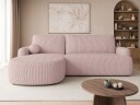 Branrel 3 seters sofa med divan   rosa