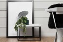 Kungshult Sidebord 60 cm - Hvit/Svart