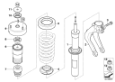 Zf Støtdemperlager fram øvre del Boge 84 038 A