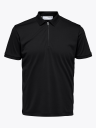 Selected Homme Selected Homme Fave Zip Short Sleeve Polo Sort S