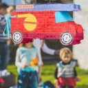 Rxs Pinata brannbil med stokk og maske 10050341
