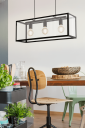Eglo Charterhouse 3L Taklampe Sort