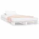vidaXL Sengeramme hvit 90x200 cm heltre furu