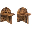  Nattbord 2 pcs Røkt Eik 40 x 35,5 x 45,5 cm Konstruert tre
