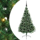  Kunstig Forhåndsopplyst Juletre med 300 LED grønn 180 cm PVC