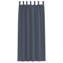  Gardiner med gardiner 2 pcs Antrasitt Polyester