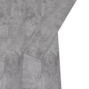PVC-gulvplanker 5,02 m² 2 mm selvklebende sementbrun
