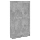 vidaXL Bokhylle betonggr? 82,5x30,5x150 cm sponplate