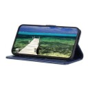 Samsung Galaxy S23+ 5G Lommebok-deksel med Stativ Blå