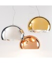 Kartell FL/Y Taklampe Krom Mellom