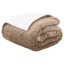 vidaXL Kastteppe Kamel 220 x 240 cm Fleece