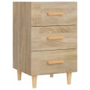 vidaXL Nattbord sonoma eik 40x40x66 cm konstruert tre
