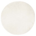  Faux Skinnmatte Tafalla Hvit Ø 120 cm Polyester