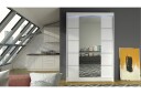 Liverpool Garderobe med Speil 120x200 cm - Hvit