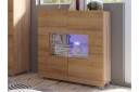 Calabrini Vitrineskap 100x35x107 cm   Brun