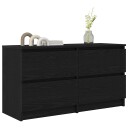 TV benk svart 100x35x54 cm konstruert tre