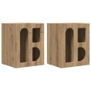  Nattbord 2 pcs Artisan Eik 40 x 35 x 50 cm Konstruert tre
