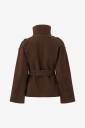 Gina Tricot   Jakke Faux Suede Trench Jacket   Brun