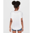 Nike Dri FIT One Fitted Short Sleeve Jente White/Black M (10 12)