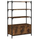  Bokhylle 3 etasjer røkt eik 70x30x109,5 cm konstruert tre 8721012340466