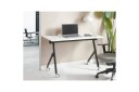 Hopfällbart skrivbord Beliani Bendi Ljus trä/svart 120x60x75 cm White\|\|Black 120x60x75 cm  