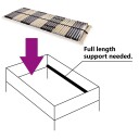 vidaXL Spilebase med 42 lameller 7 soner 70x200 cm