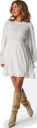 BUBBLEROOM Frill Structured Dress White M