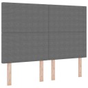  Hodegavl Enkel Design Lys Grå 140 cm Cordfløyel