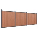  Gjerdepanel brun 526x186 cm WPC