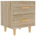 vidaXL Nattbord sonoma eik 40x35x47,5 cm