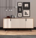 Latinara Konsollbord 180 cm - Sapphire eik, hvit