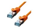 ProXtend - Koblingskabel - RJ-45 (hann) til RJ-45 (hann) - 7 m - 6 mm - S/FTP - CAT 6a - IEEE 802.3at - halogenfri, formstøpt, uten hindringer, flertrådet - oransje